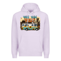 Lilac wild wild west Premium Hoodie - NancyCooperArtShop