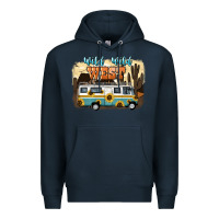Navy wild wild west Premium Hoodie - NancyCooperArtShop