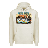 Oatmeal Heather wild wild west Premium Hoodie - NancyCooperArtShop