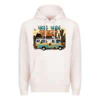 Pale Pink wild wild west Premium Hoodie - NancyCooperArtShop
