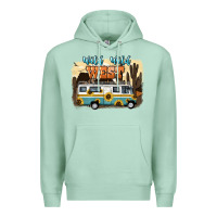 Seafoam wild wild west Premium Hoodie - NancyCooperArtShop
