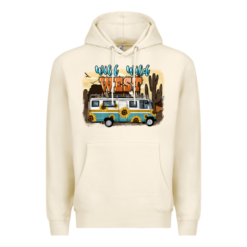 Wild Wild West Premium Hoodie by NancyCooperArtShop | Teevron
