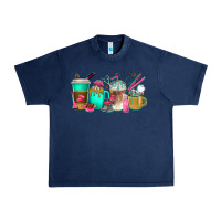 Navy hair hustler coffee cups Urban Heavy Tee - texasbilliewilder