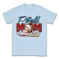 Dusty Blue t ball mom Classic Tee - Zillion Design Studio