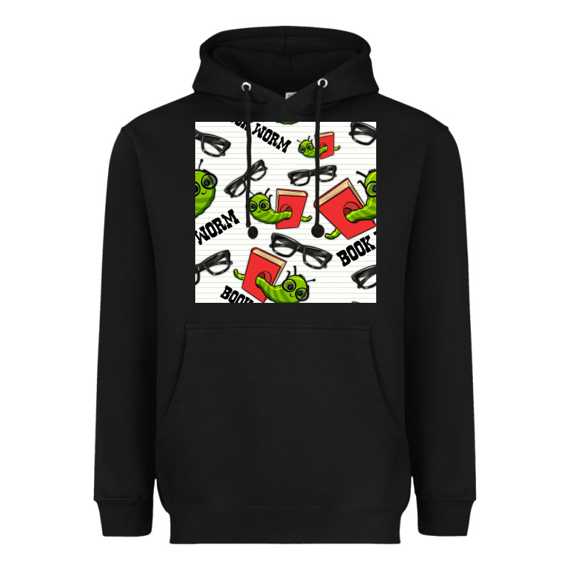 Bookworm Seamless Pattern Heavyweight Hoodie by BundleAndBundleShop | Teevron
