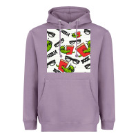 Lavender bookworm seamless pattern Heavyweight Hoodie - BundleAndBundleShop