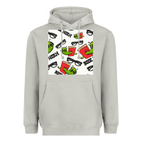 Moon Dust bookworm seamless pattern Heavyweight Hoodie - BundleAndBundleShop