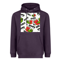 Plum bookworm seamless pattern Heavyweight Hoodie - BundleAndBundleShop