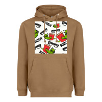 Toasted Coconut bookworm seamless pattern Heavyweight Hoodie - BundleAndBundleShop