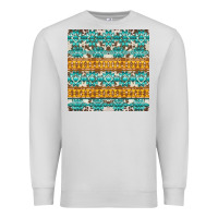 Dove Grey aztec cowhide seamless Premium Sweatshirt - AdoDesignShop