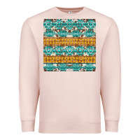 Pale Pink aztec cowhide seamless Premium Sweatshirt - AdoDesignShop