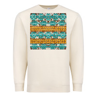 Sandshell aztec cowhide seamless Premium Sweatshirt - AdoDesignShop