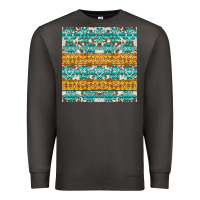 Smoke aztec cowhide seamless Premium Sweatshirt - AdoDesignShop