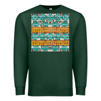 Sports Green aztec cowhide seamless Premium Sweatshirt - AdoDesignShop