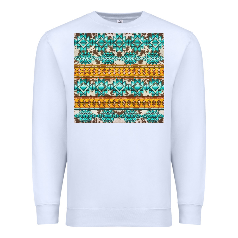 Aztec Cowhide Seamless Premium Sweatshirt by AdoDesignShop | Teevron