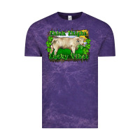 Cloud Purple thick thighs lucky vibes charolais bull Vintage Tee - RanaPortraitStore