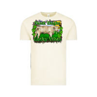 Vintage Arctic thick thighs lucky vibes charolais bull Vintage Tee - RanaPortraitStore