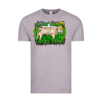Vintage Zinc thick thighs lucky vibes charolais bull Vintage Tee - RanaPortraitStore