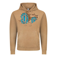 Gemstone Wood Leopard Patch Vintage Hoodie | Teevron