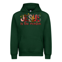 Forest Green jesus is the reason christmas bbs Urban Hoodie - BundleAndBundleShop