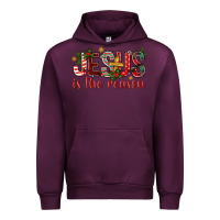 Mauve Wine jesus is the reason christmas bbs Urban Hoodie - BundleAndBundleShop