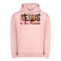 Pigment Salmon jesus is the reason christmas bbs Urban Hoodie - BundleAndBundleShop