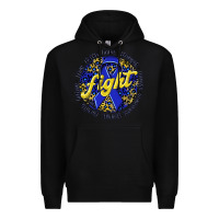 Black fight colorectal cancer Premium Hoodie - NancyCooperArtShop