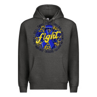 Charcoal Heather fight colorectal cancer Premium Hoodie - NancyCooperArtShop