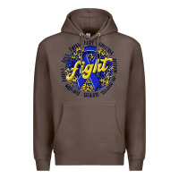 Coffee fight colorectal cancer Premium Hoodie - NancyCooperArtShop
