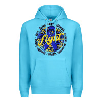 Ocean Blue fight colorectal cancer Premium Hoodie - NancyCooperArtShop