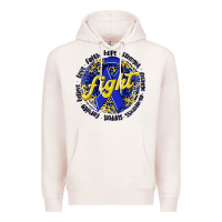 Pale Pink fight colorectal cancer Premium Hoodie - NancyCooperArtShop