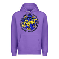 Purple fight colorectal cancer Premium Hoodie - NancyCooperArtShop