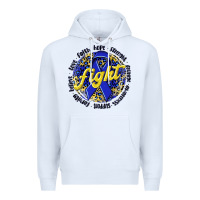 White fight colorectal cancer Premium Hoodie - NancyCooperArtShop