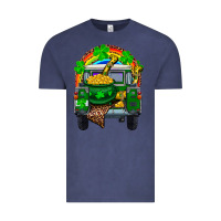 Vintage Denim st patricks day truck with pot of gold horseshoe a Vintage Tee - RanaPortraitStore
