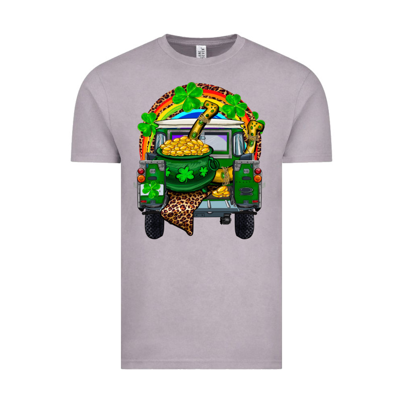 St Patricks Day Truck With Pot Of Gold Horseshoe A Vintage Tee by RanaPortraitStore | Teevron