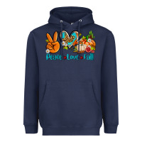 Navy peace love fall ado Heavyweight Hoodie - AdoDesignShop