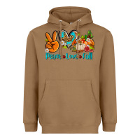 Toasted Coconut peace love fall ado Heavyweight Hoodie - AdoDesignShop