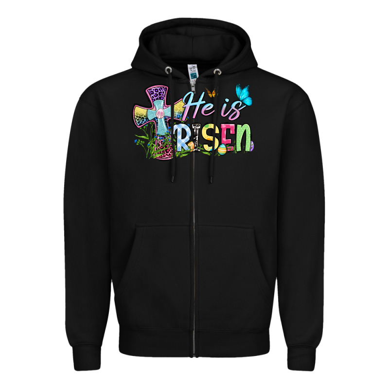 Easter Day He Is Risen Zipper Hoodie by OliviaCreatesArt | Teevron