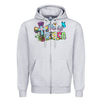 Heather Grey Easter Day He is risen Zipper Hoodie - OliviaCreatesArt