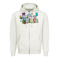 Oatmeal Heather Easter Day He is risen Zipper Hoodie - OliviaCreatesArt