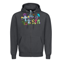 Smoke Easter Day He is risen Zipper Hoodie - OliviaCreatesArt