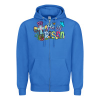 True Royal Easter Day He is risen Zipper Hoodie - OliviaCreatesArt