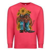 Cardinal western boots with sunflowers Premium Sweatshirt - Artiststas