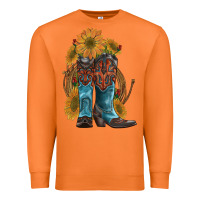 Carrot western boots with sunflowers Premium Sweatshirt - Artiststas