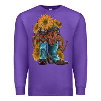 Purple western boots with sunflowers Premium Sweatshirt - Artiststas