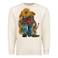 Sandshell western boots with sunflowers Premium Sweatshirt - Artiststas