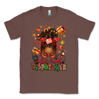 Chestnut santa's favorite dispatcher afro messy bun Classic Tee - texasbilliewilder