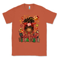 Copper santa's favorite dispatcher afro messy bun Classic Tee - texasbilliewilder
