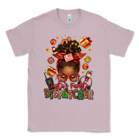 Lilac santa's favorite dispatcher afro messy bun Classic Tee - texasbilliewilder