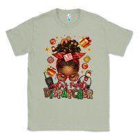 Matcha santa's favorite dispatcher afro messy bun Classic Tee - texasbilliewilder